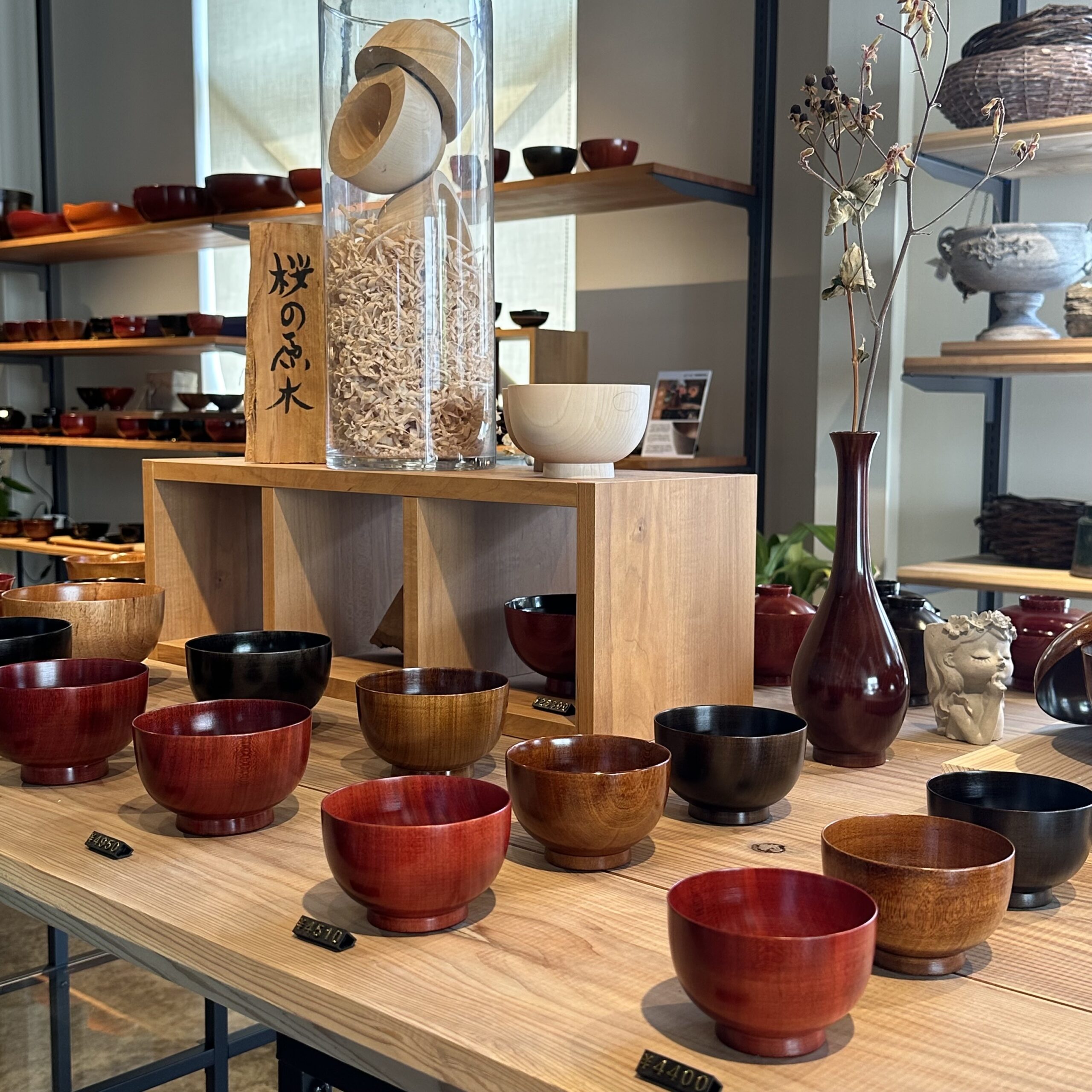 新品未使用】守田漆器 ぬりもの静寛 欅4.0ういの飯碗 2点